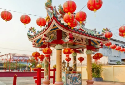 Tradisi Maybong, Ziarah saat Imlek